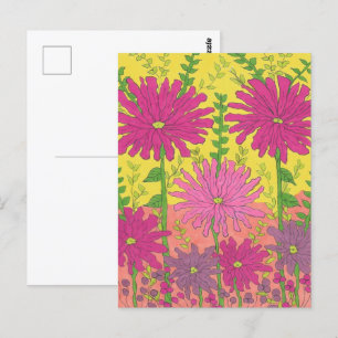 Spring Sunshine Floral Postcard