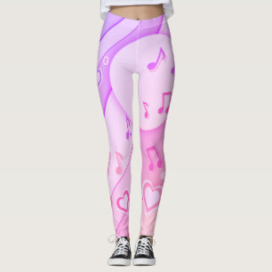 'Spring Symphony' Love For Music Beautiful Coloure Leggings