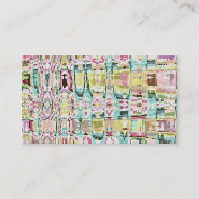 Spring Tapestry Abstract Business Card (Front)