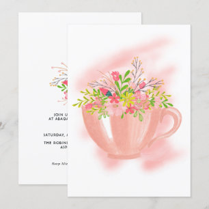 Spring Tea Anniversaire Fête Invitation