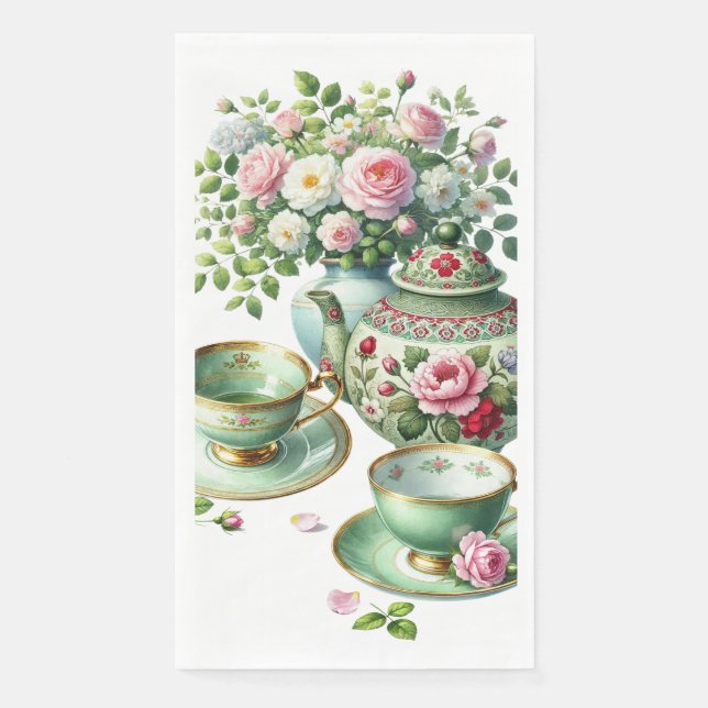 Spring Tea Party Napkin (Front)
