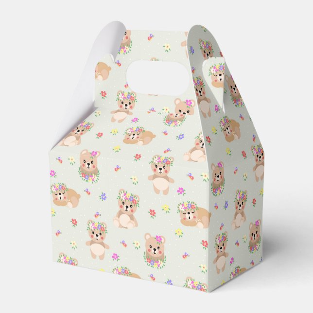 Spring teddy bear favor box (Front Side)