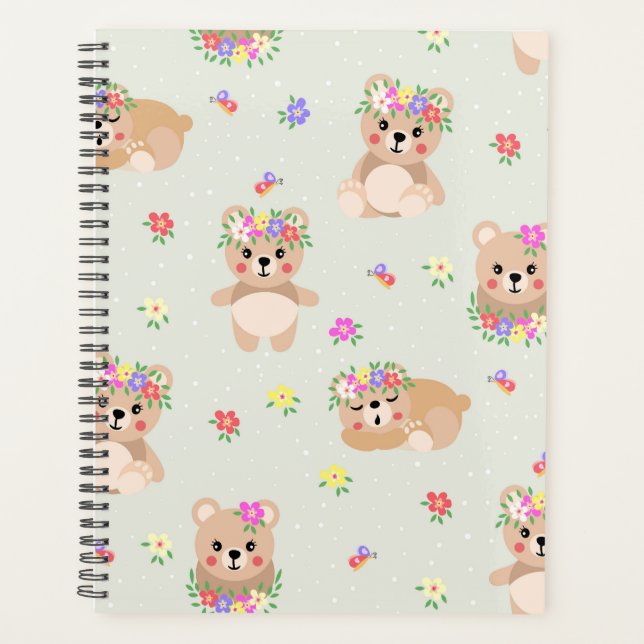 Spring teddy bear planner (Front)