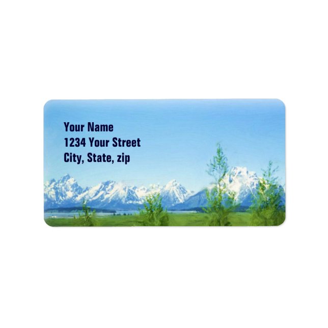 Spring Tetons VISION label (Front)