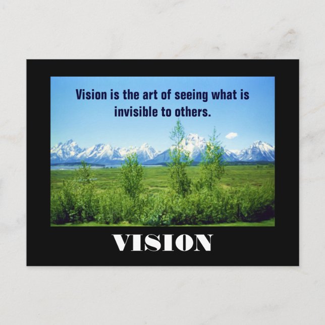 Spring Tetons VISION postcard (Front)