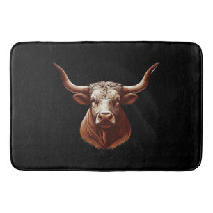 Spring Texas longhorn Bath Mat
