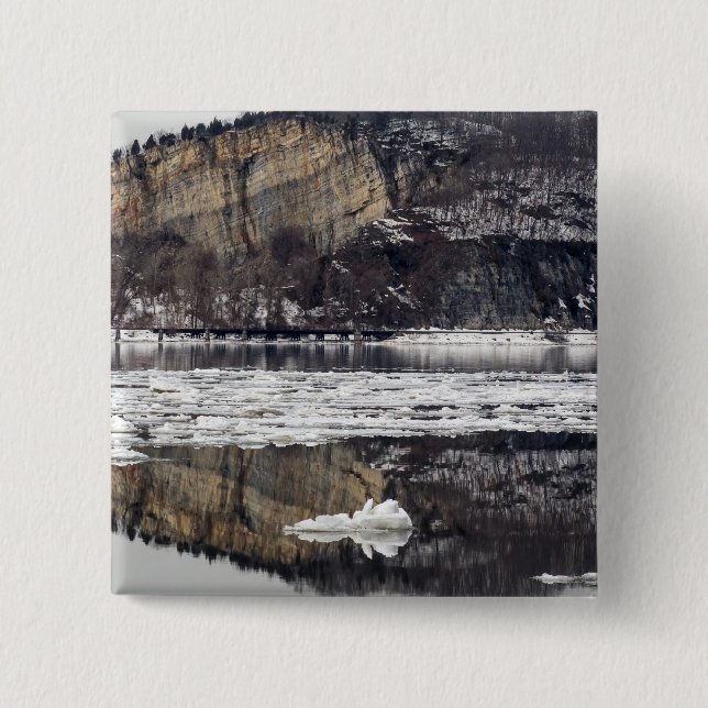 Spring Thaw 2 Inch Square Button (Front)