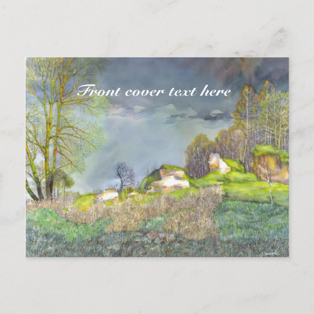 Spring thunderstorm postcard (Front)