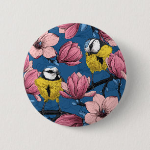 Spring time 2 inch round button