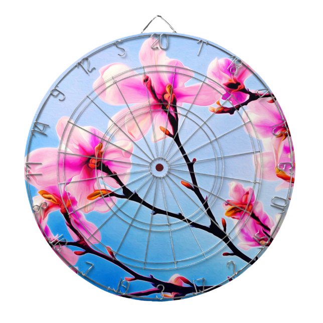Spring Time Blossoms Dartboard (Front)