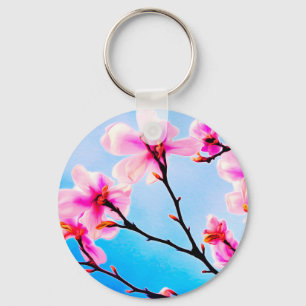 Spring Time Blossoms Keychain