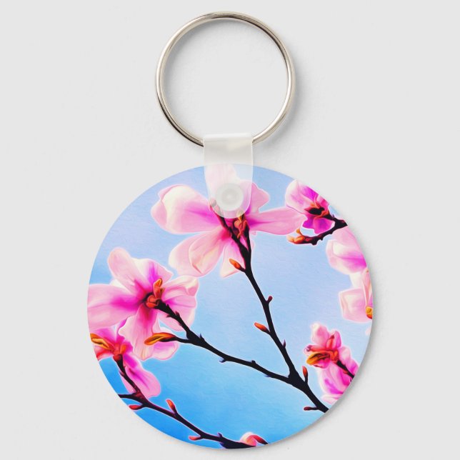 Spring Time Blossoms Keychain (Front)