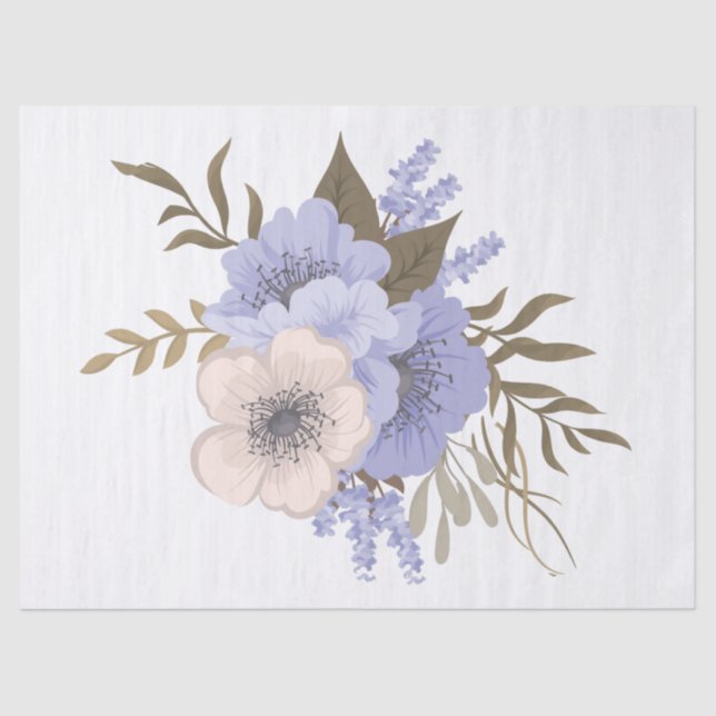 spring time flowers tissue paper (Front)