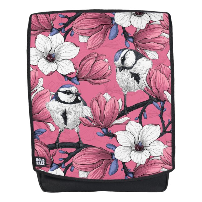 Spring time in pink backpack (Front)