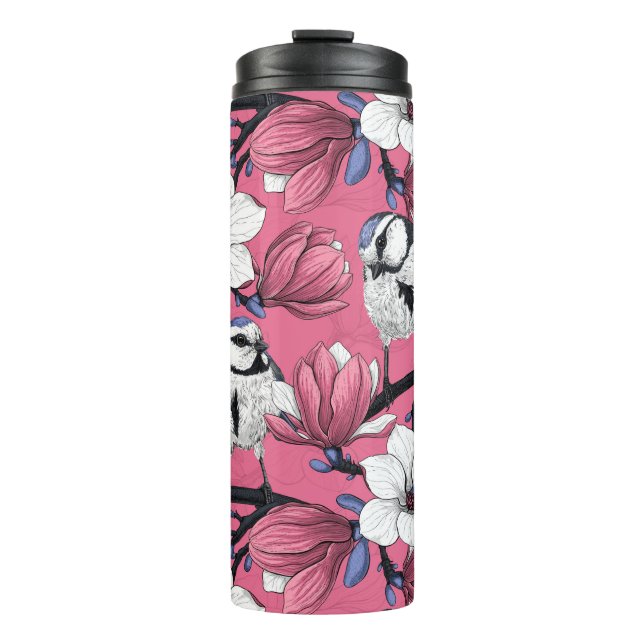 Spring time in pink thermal tumbler (Front)
