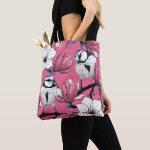 Spring time in pink tote bag