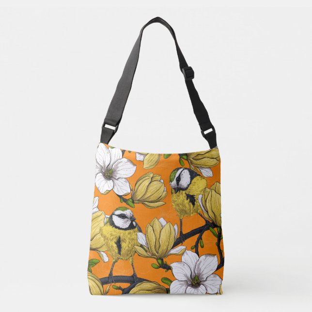 Spring time in yellow crossbody bag (Front)