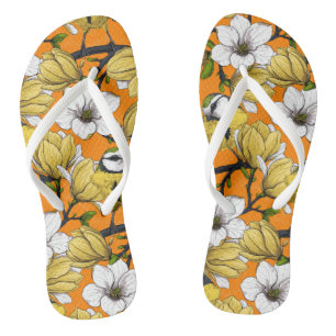 Spring time in yellow flip flops