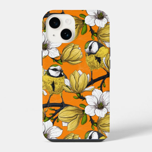 Spring time in yellow iPhone case (Back)