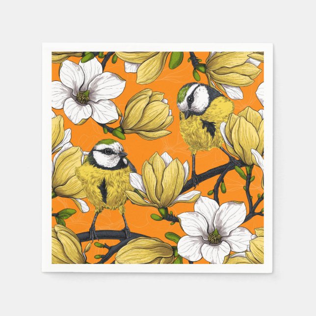 Spring time in yellow napkin (Front)