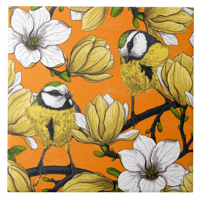 Spring time in yellow tile (Front)