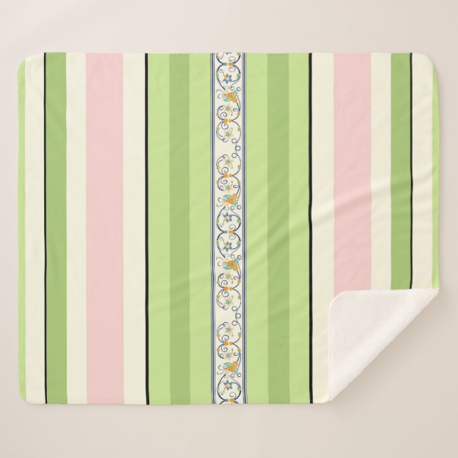 Spring Time Sherpa Blanket (Front (Horizontal))