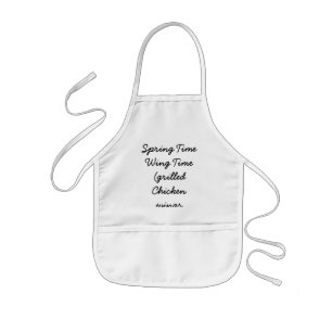 Spring Time, Wing Time... Kids Apron