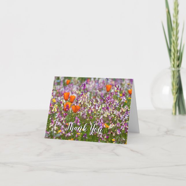 'Spring to Life' Folded Thank You Card (Front)