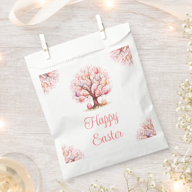 Spring Tree Easter Egg Hunt Favour Bag (Clipped)