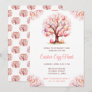 Spring Tree Easter Egg Hunt Invitation