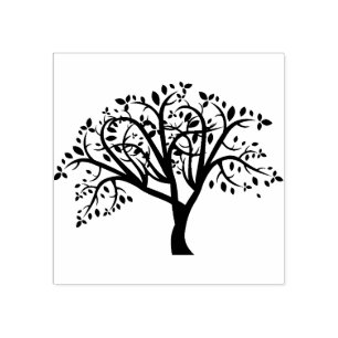 Spring tree Rubber stamp