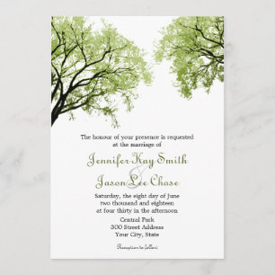 Spring Trees 2- Wedding Invitations