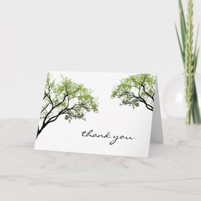 Spring Trees Thank You Card (Front)