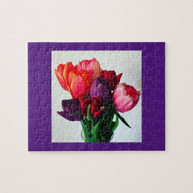 Spring Tulip Bouquet Jigsaw Puzzle (Horizontal)