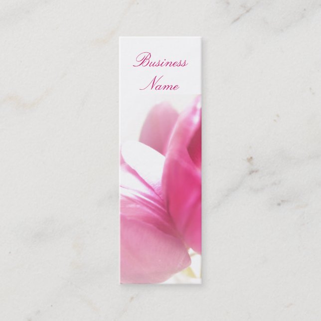 Spring Tulips Bookmark Business Cards (Front)