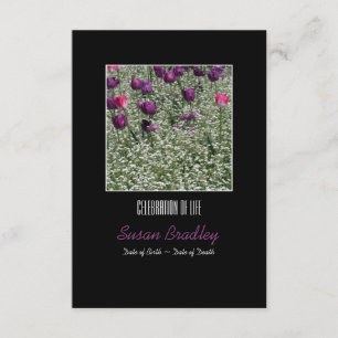 Spring Tulips Celebration of Life Invitation