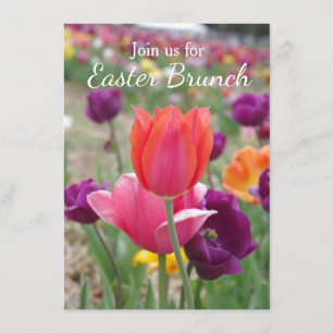 Spring Tulips Easter Brunch Invitation