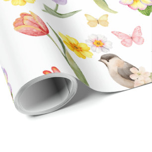 Spring Tulips Flowers Decoupage Wrapping Paper