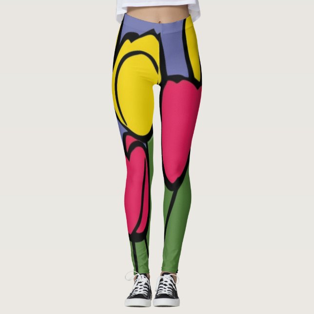 Spring Tulips Leggings (Front)