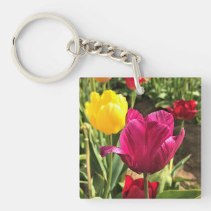 Spring Tulips, Oregon Keychain