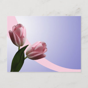 Spring Tulips Save The Date Postcard
