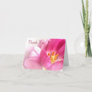 Spring Tulips Thank You Note Card
