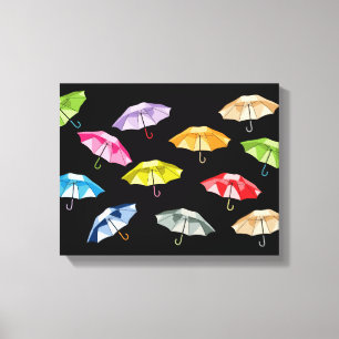Spring Umbrellas Canvas Print