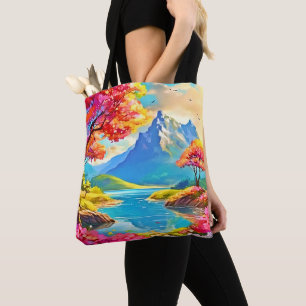 Spring Valley: Mountain View Tote Bag