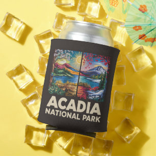 Spring vs Autumn Acadia National Park Gift Can Cooler