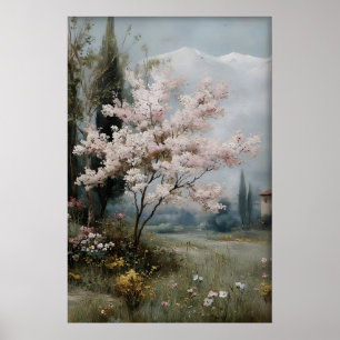 Spring Wall Set 8 Prints, Vintage Countryside Poster