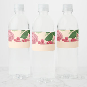 spring water bottle label