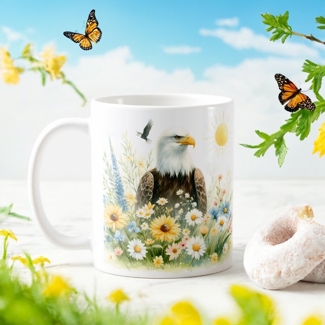 Spring Watercolor Bald Eagle - Kid Mug (Creator Uploaded)