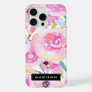 Spring Watercolor Blooms iPhone 15 Pro Max Case