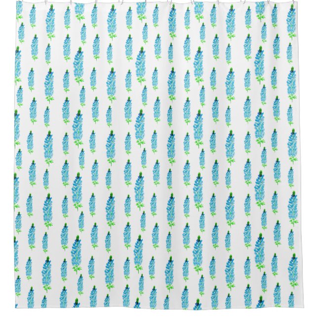 Spring Watercolor Bluebonnets Flowers Pattern   (Front)